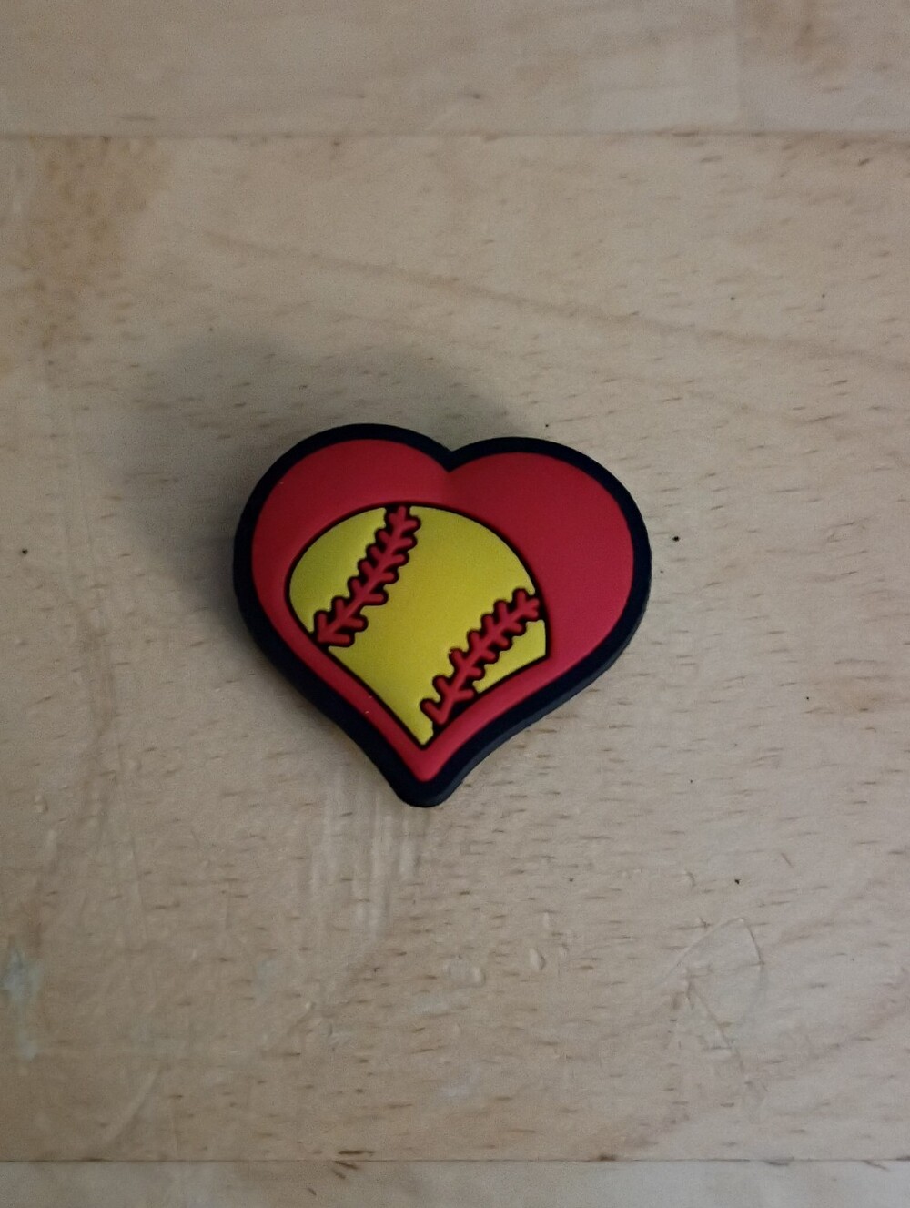 10 for $10 Jibbitz Croc Charms - Softball in Heart - Sports - New Shoe Charms